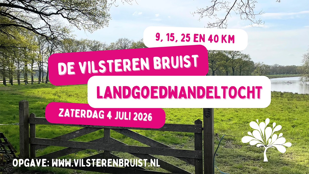 Vilsteren Bruist Facebook ad: Vilsteren Bruist Landgoedwandeltocht, zaterdag 4 juli!