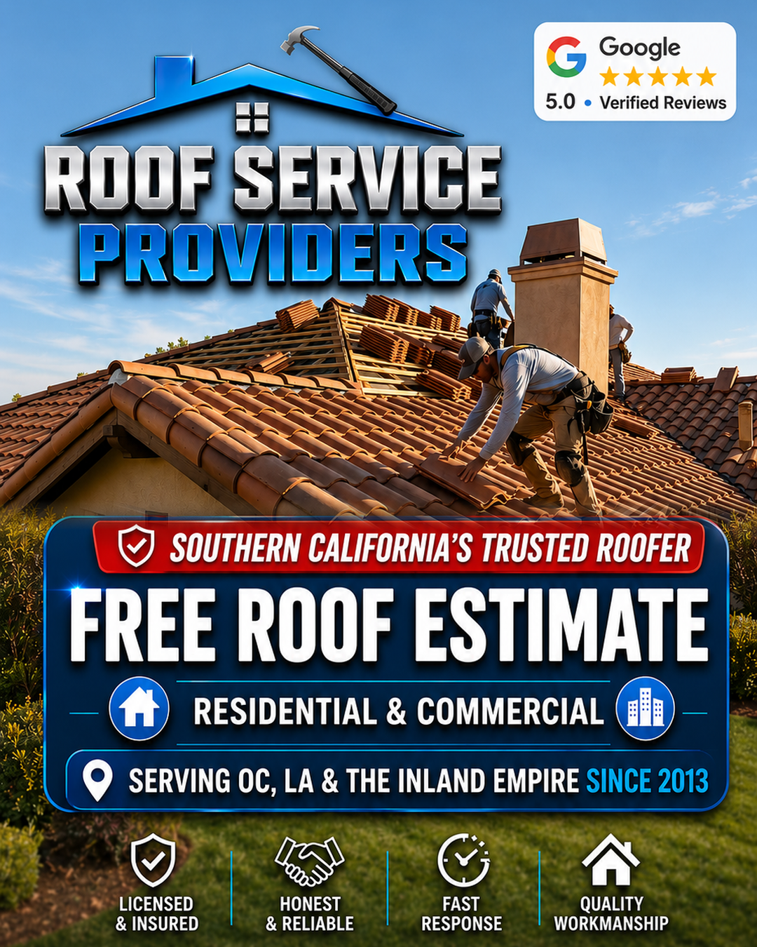 Roof Service Providers Facebook ad