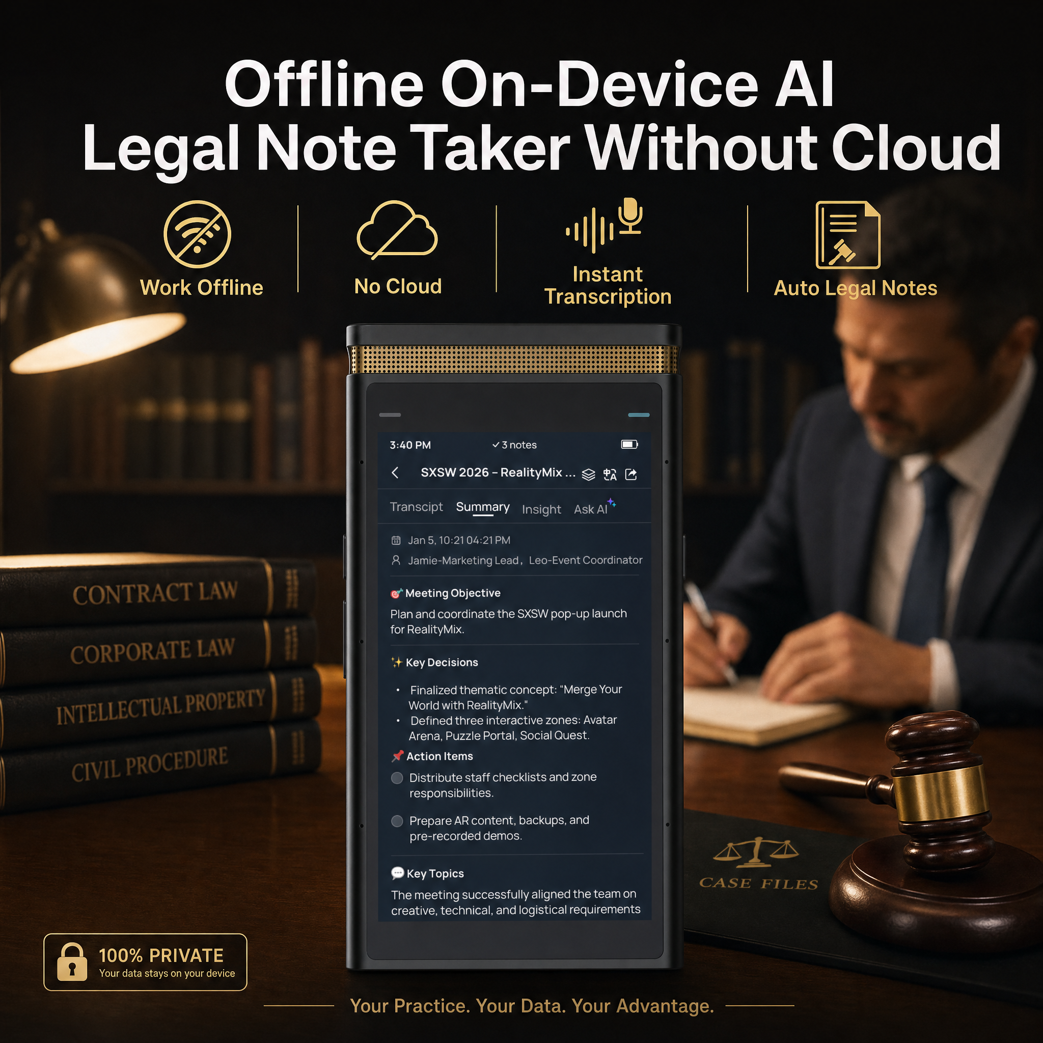 Transaitech Facebook ad: See How It Works for Legal Teams