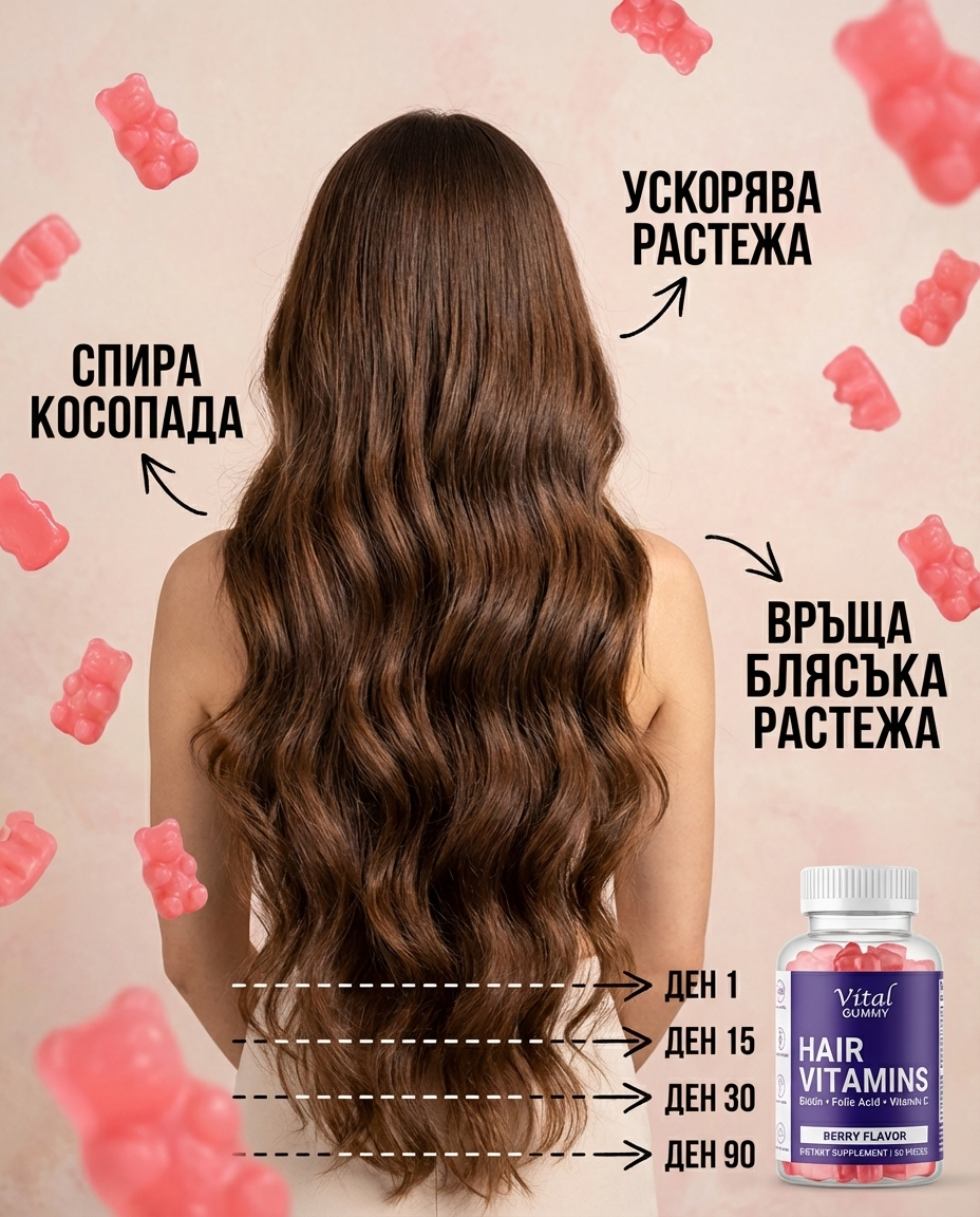 Vital Gummy Facebook ad: 90 дни гаранция на парите!