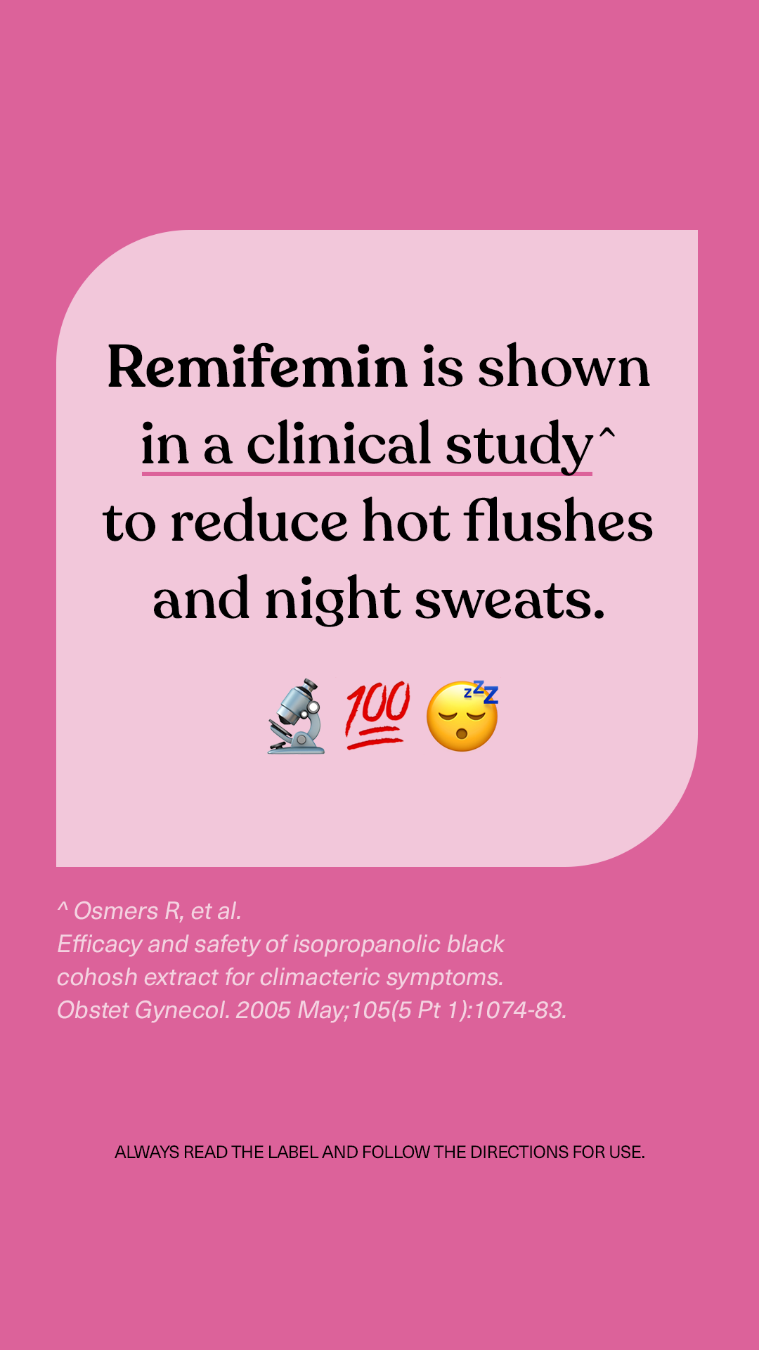 Remifemin Australia Facebook ad: Menopause Relief