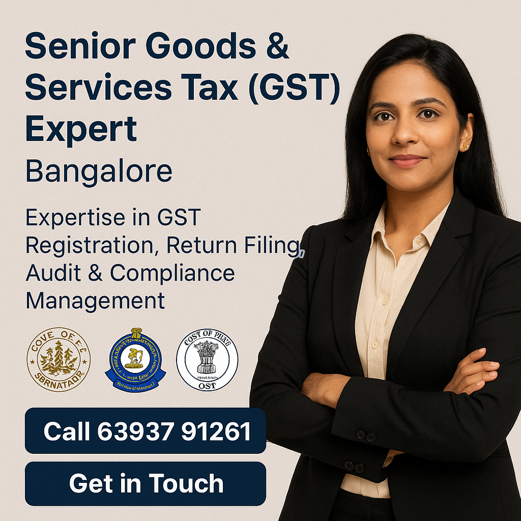 FinacBooks Facebook ad: Get GST Registered in Bangalore Today!