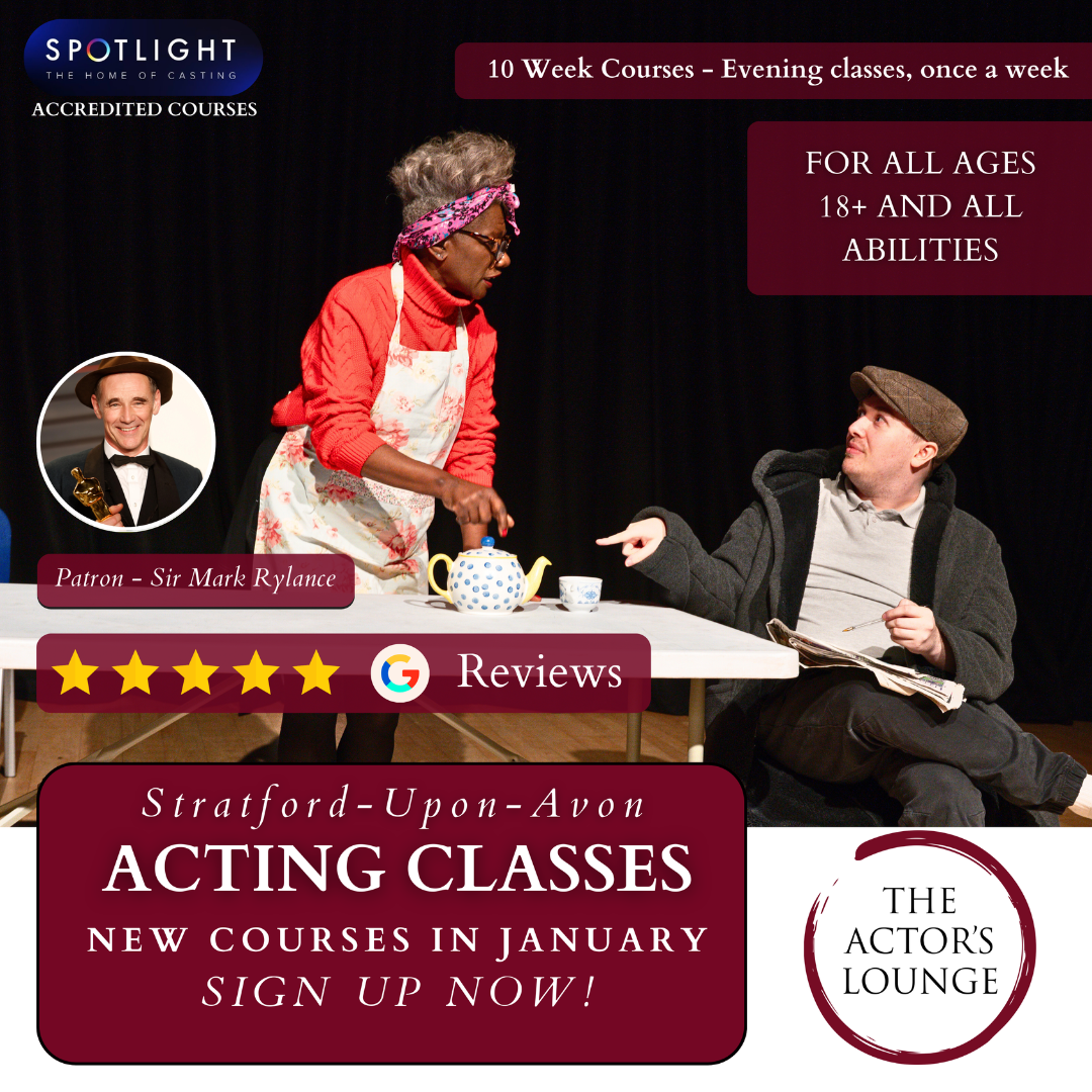 The Actor's Lounge Facebook ad: Start Your Acting Career Here!