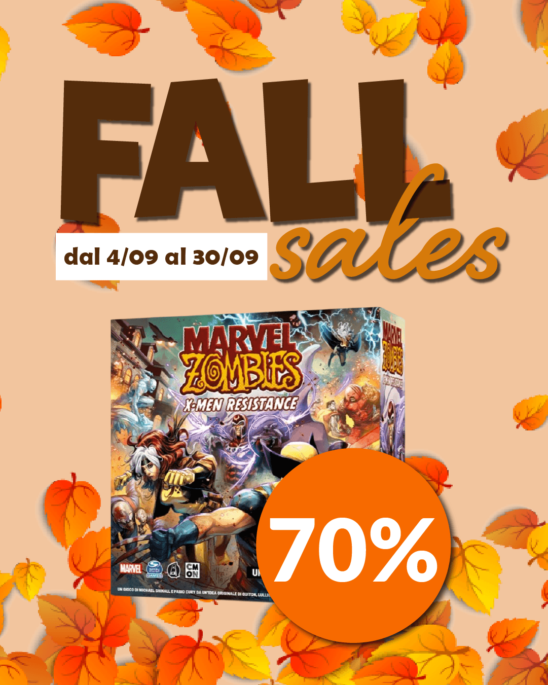 DungeonDice.it Facebook ad: Fall Sales