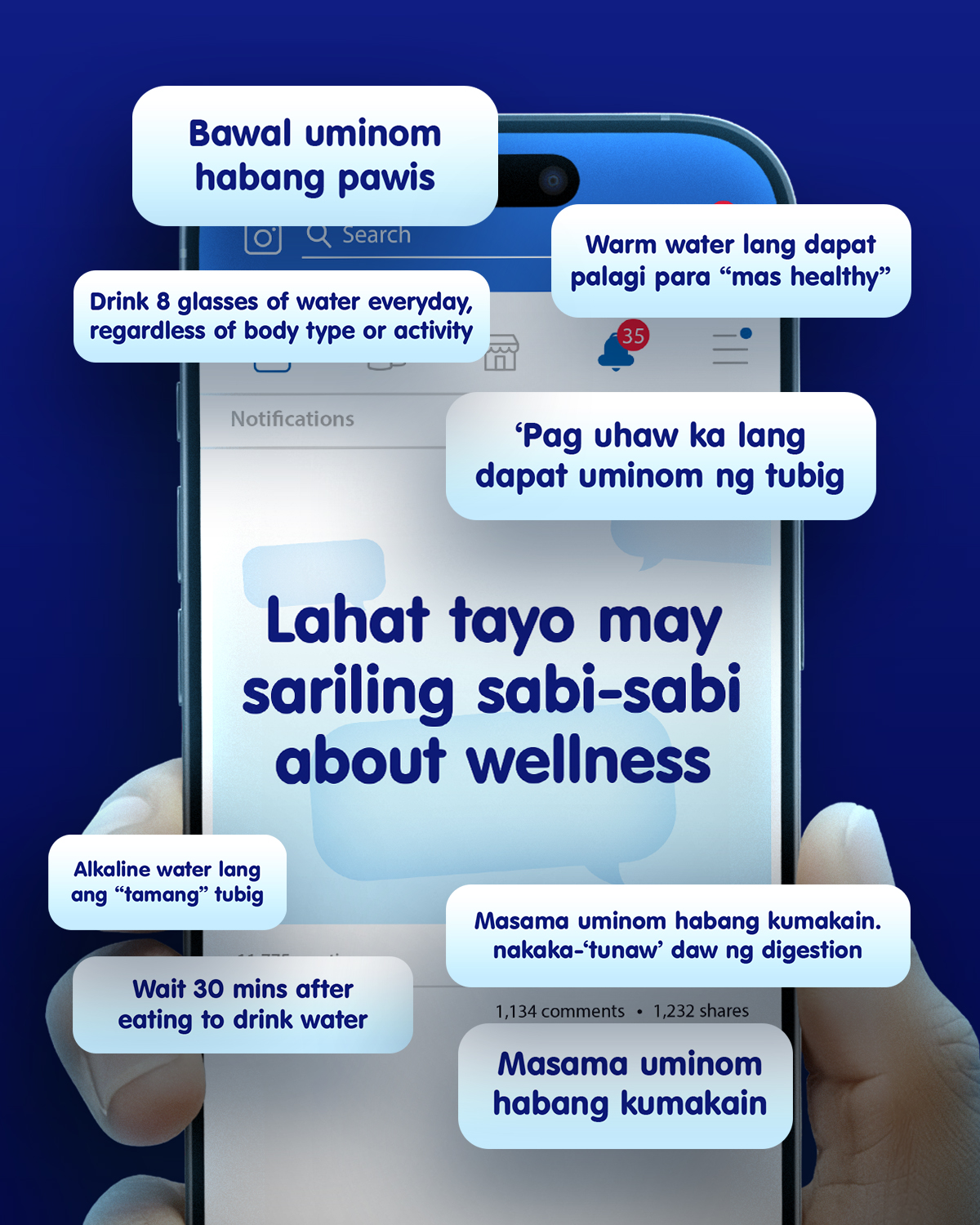 Wilkins Water Facebook ad: Sa dami-daming sabi-sabi about wellness, minsan nakakalito.