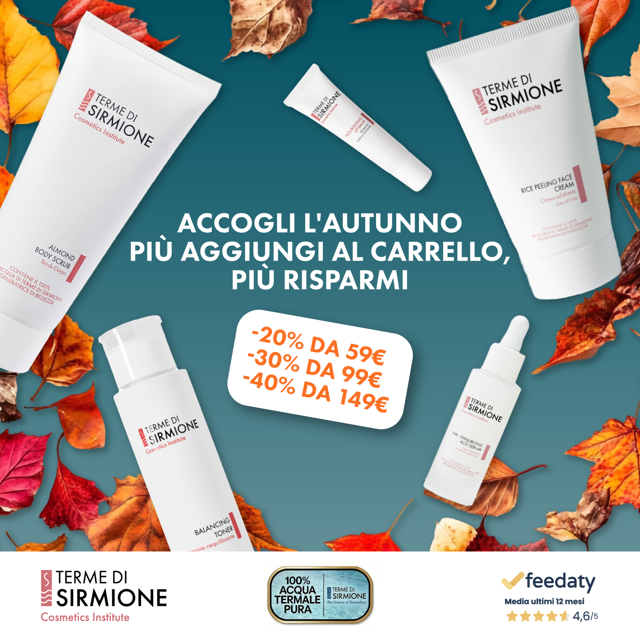 Terme di Sirmione Cosmetics Institute Facebook ad: Skincare viso e corpo: creme e sieri con acqua termale…
