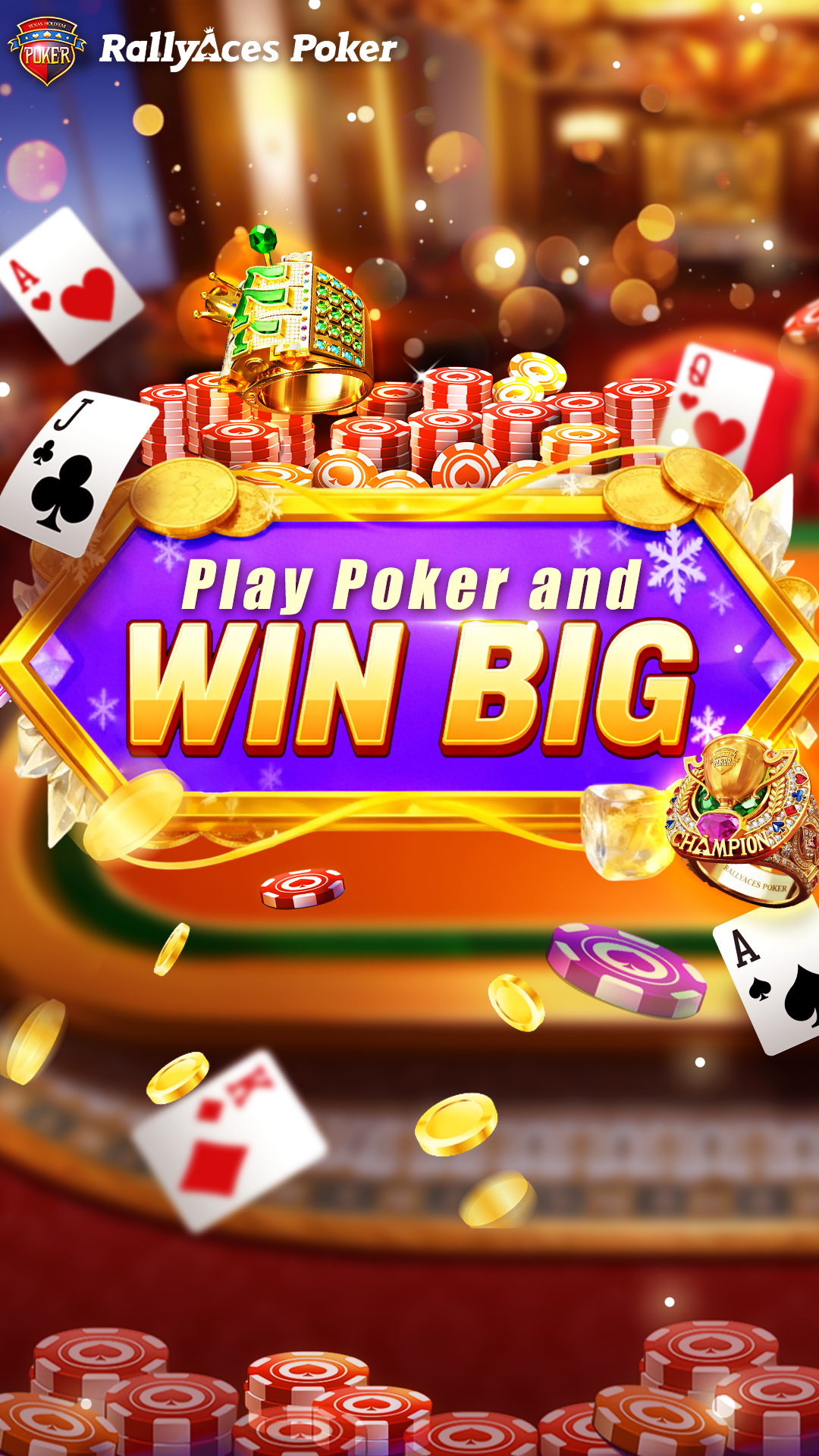 RallyAces Poker Facebook ad