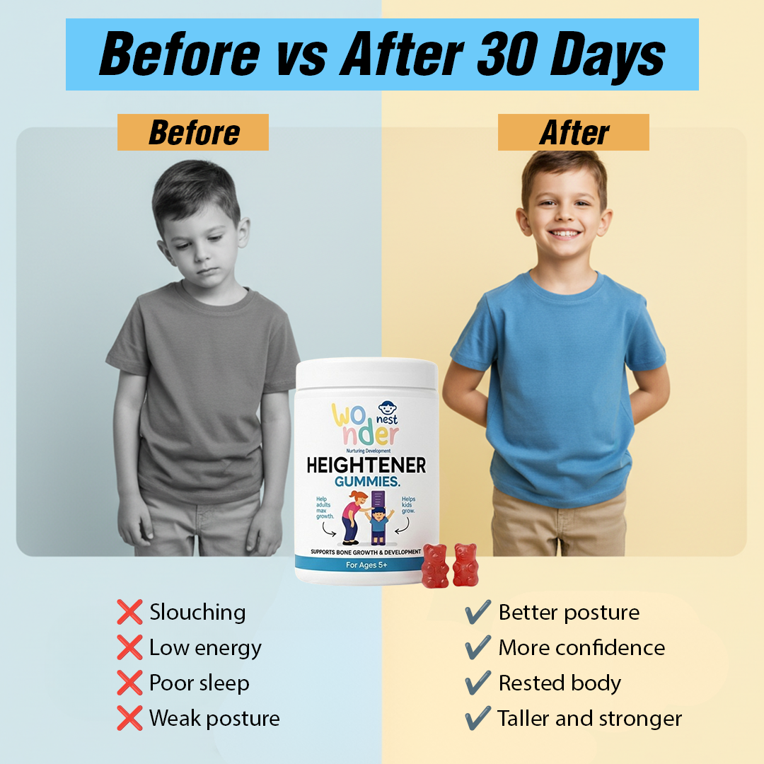 The WonderNest Co. Facebook ad: Natural Height & Growth Support For Kids & Teens