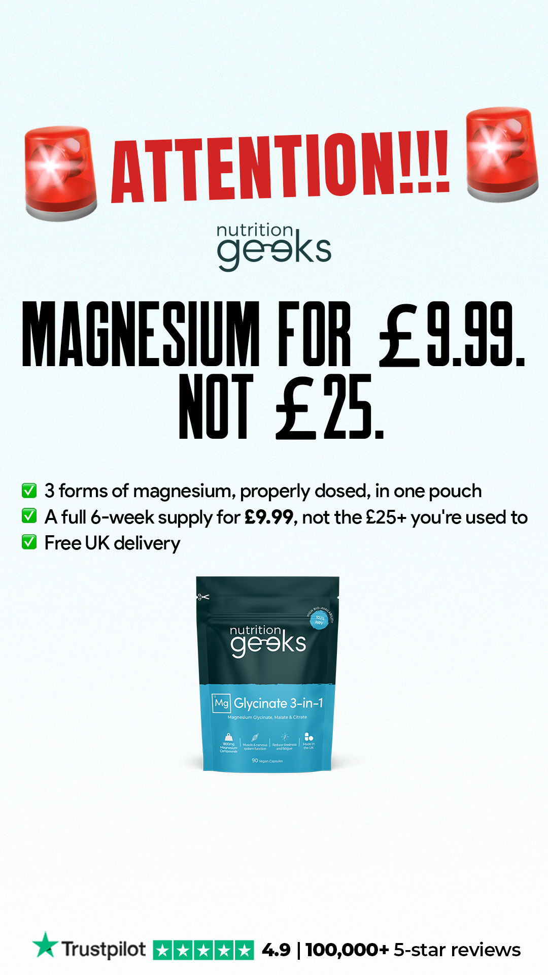 Nutrition Geeks Facebook ad