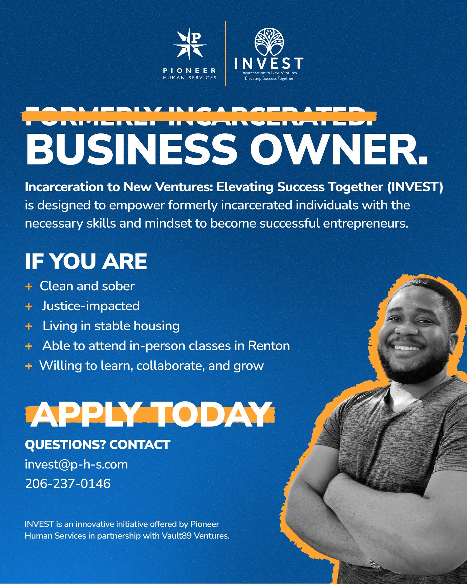 Pioneer Human Services Facebook ad