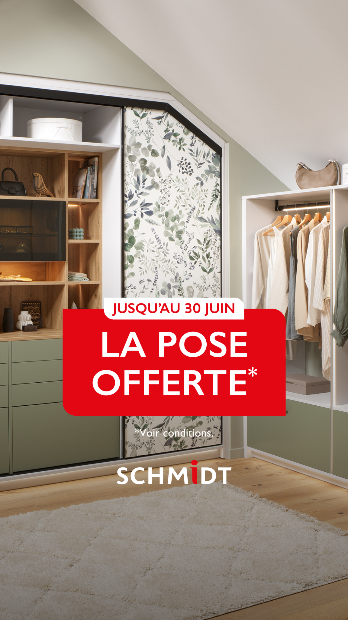 Schmidt Facebook ad: Du 1er au 30 juin, la pose est…