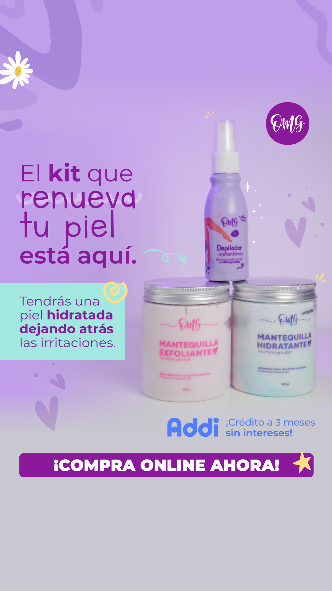 OMG Belleza Facebook ad from Nov 12, 2025