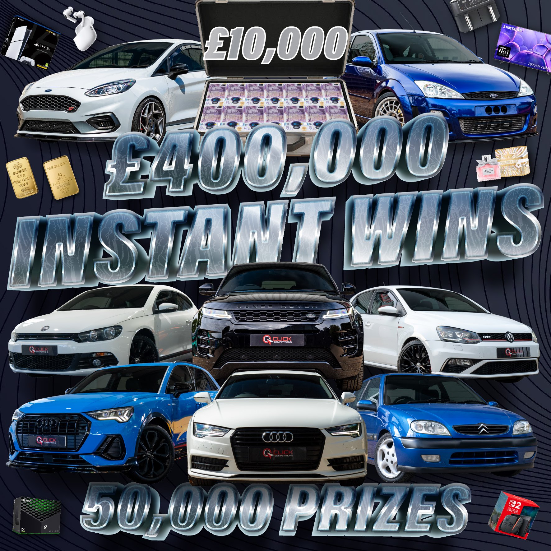 Click Competitions Facebook ad