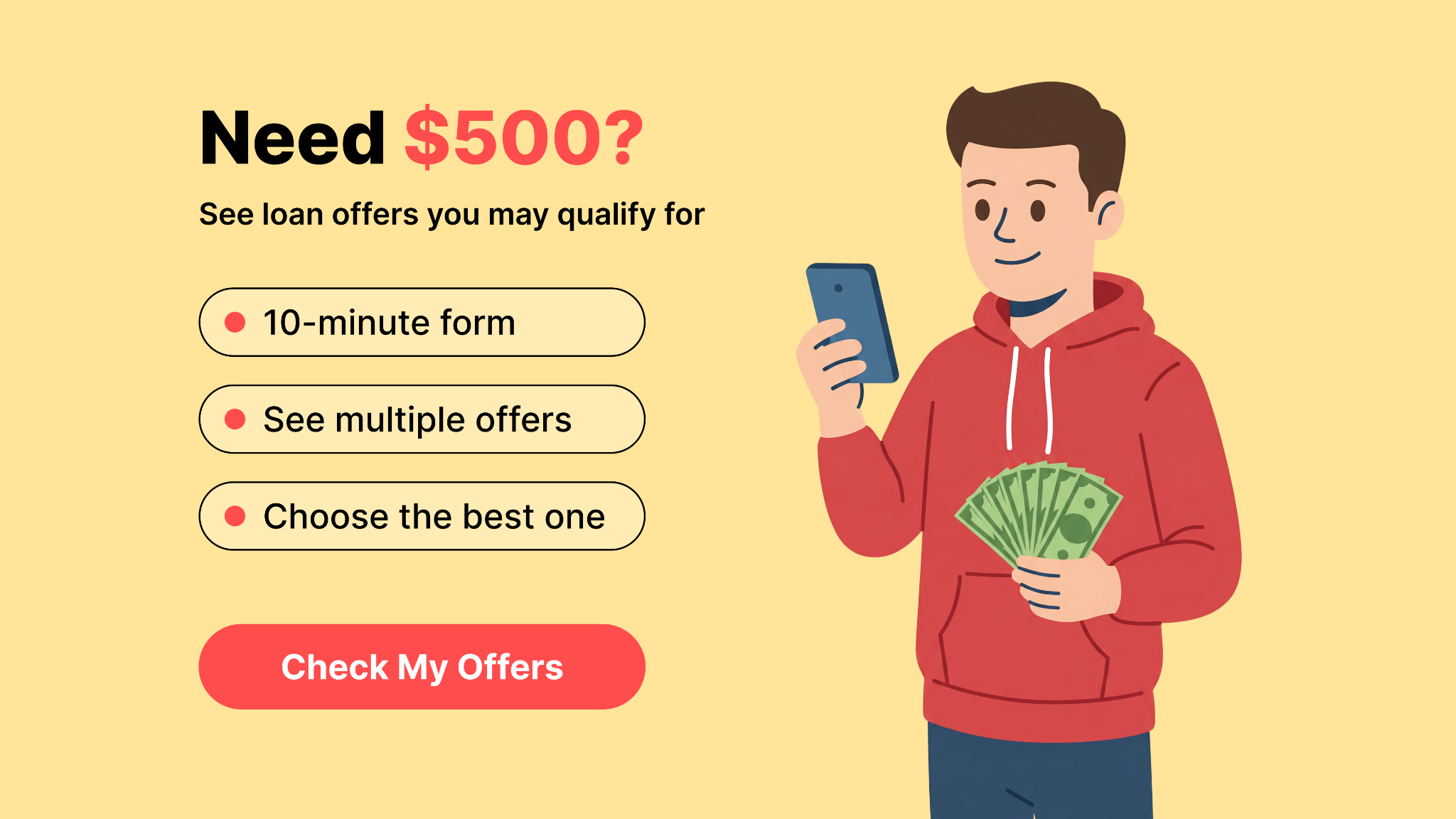 Cash Advance App Facebook ad