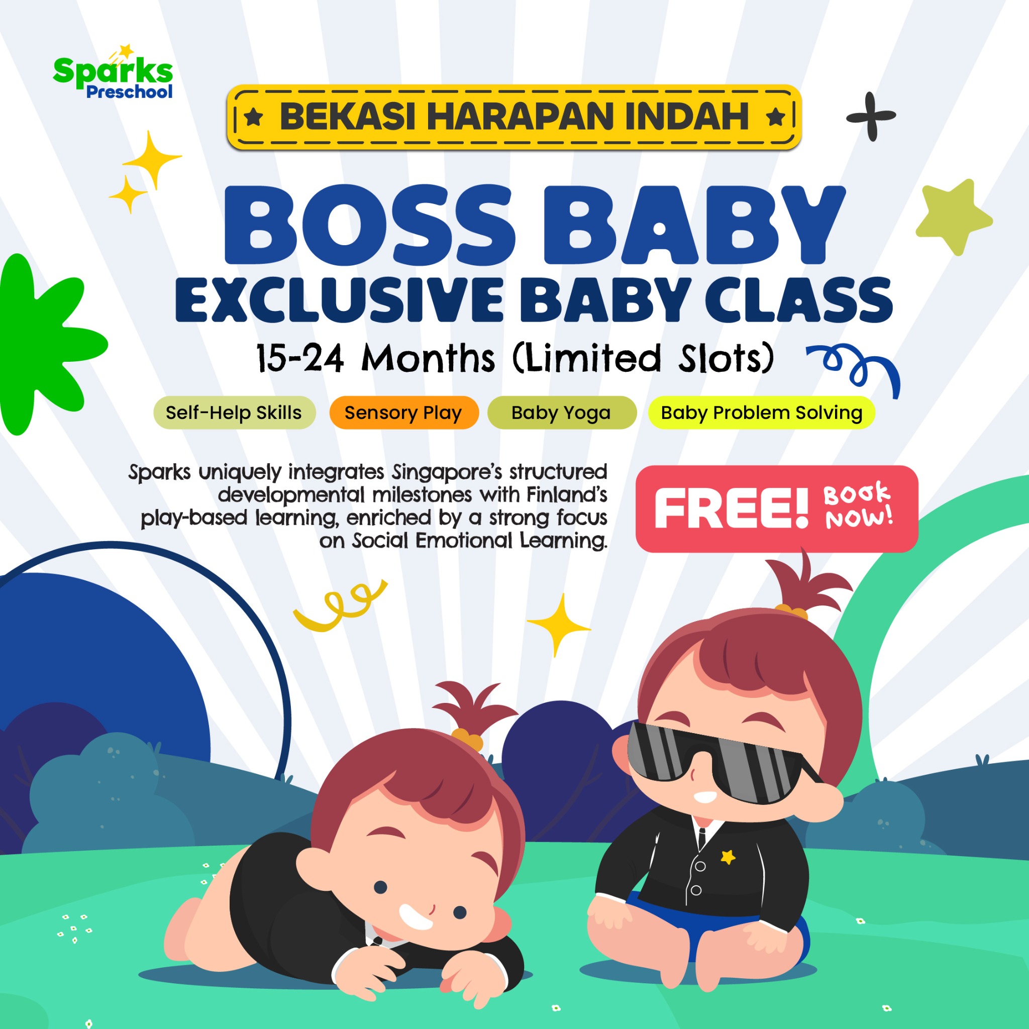 Sparks Preschool Facebook ad