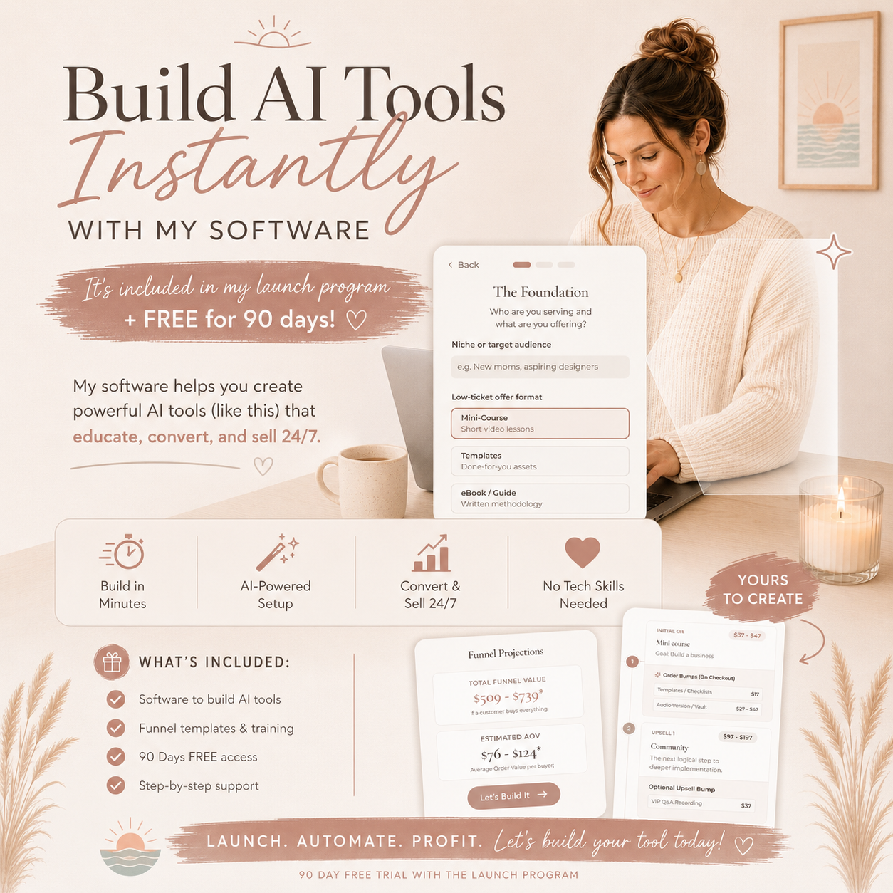 Tanya, Digital Product Strategist Facebook ad: Get Instant Access