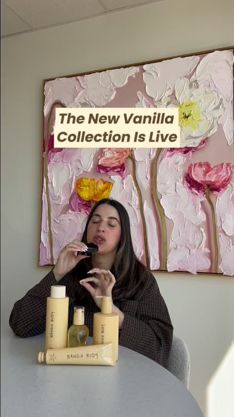 Bangn Body Facebook ad: THE NEW VANILLA COLLECTION IS LIVE