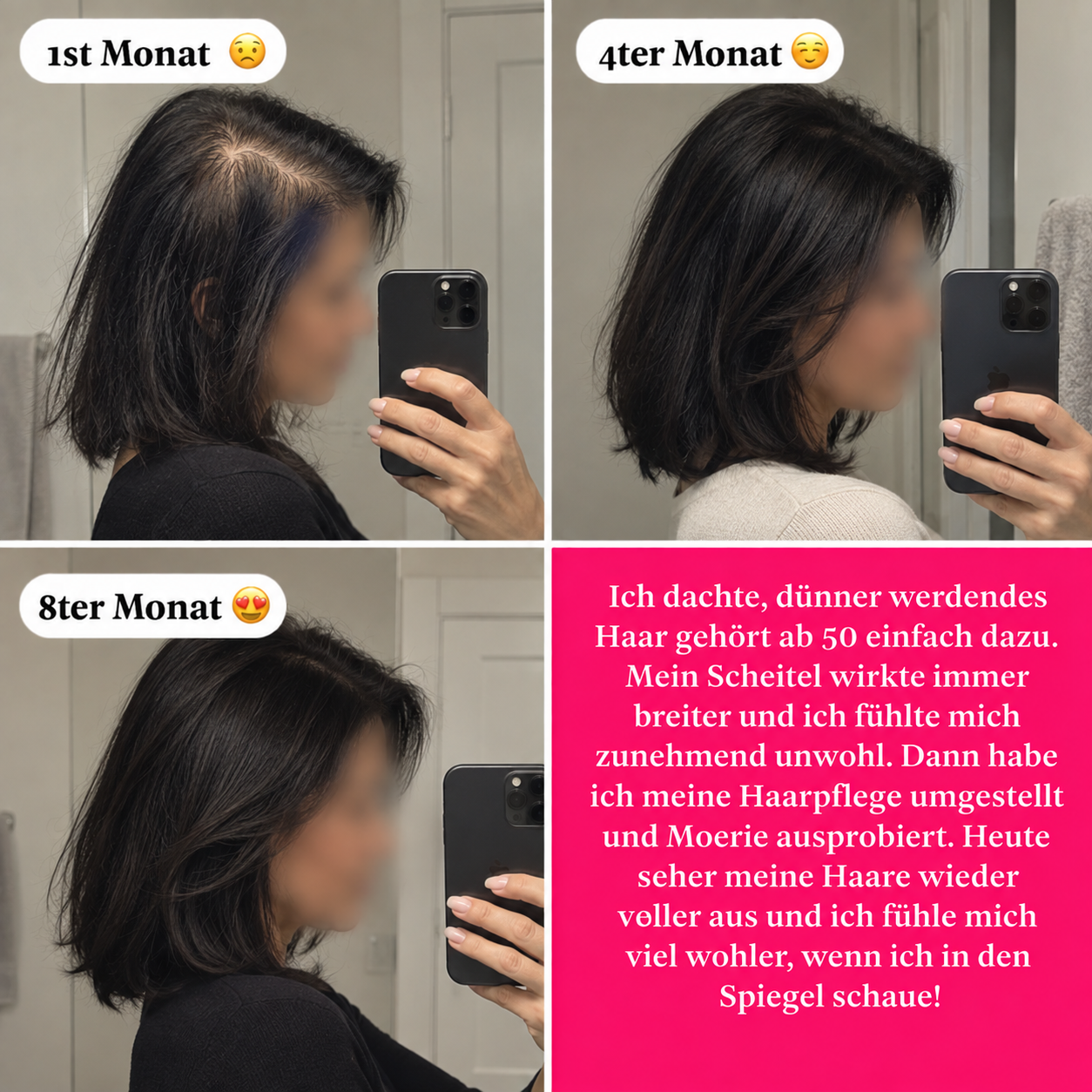 Prime Hair Daily Facebook ad: 8 Monate, ein Unterschied