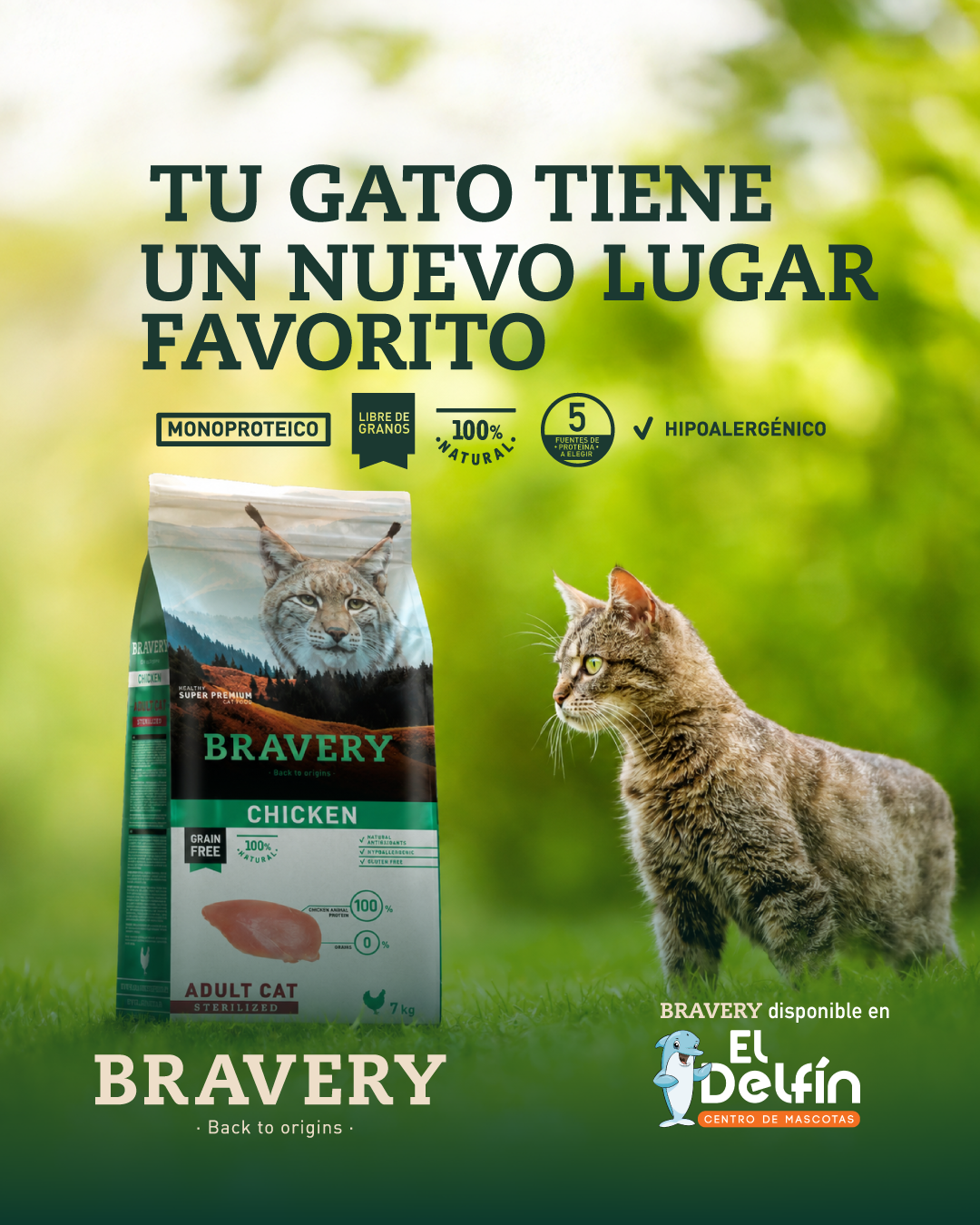 Bravery Pet Food CR Facebook ad: ¡Seguí su instinto!
