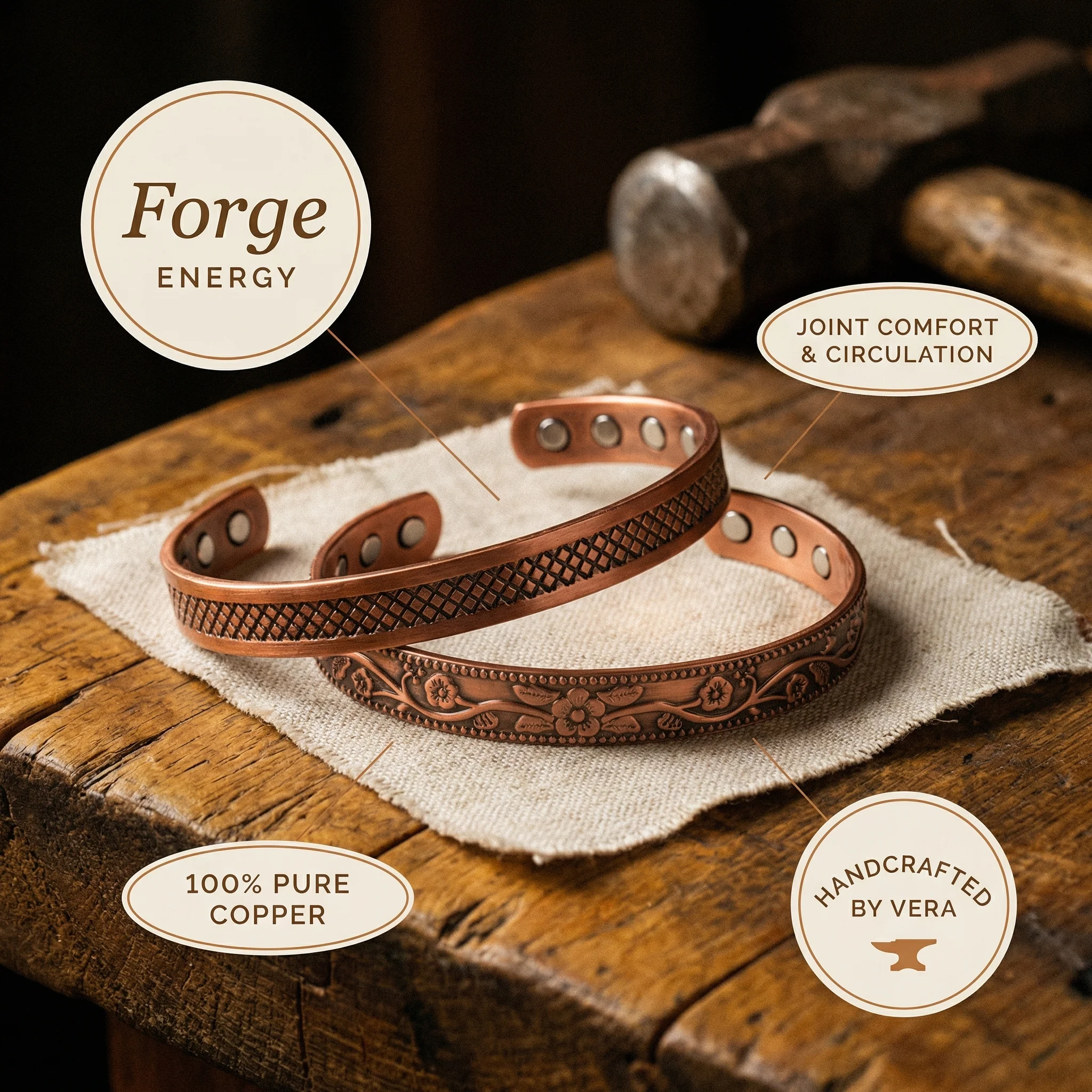 Vera’s Copper Jewelry Facebook ad