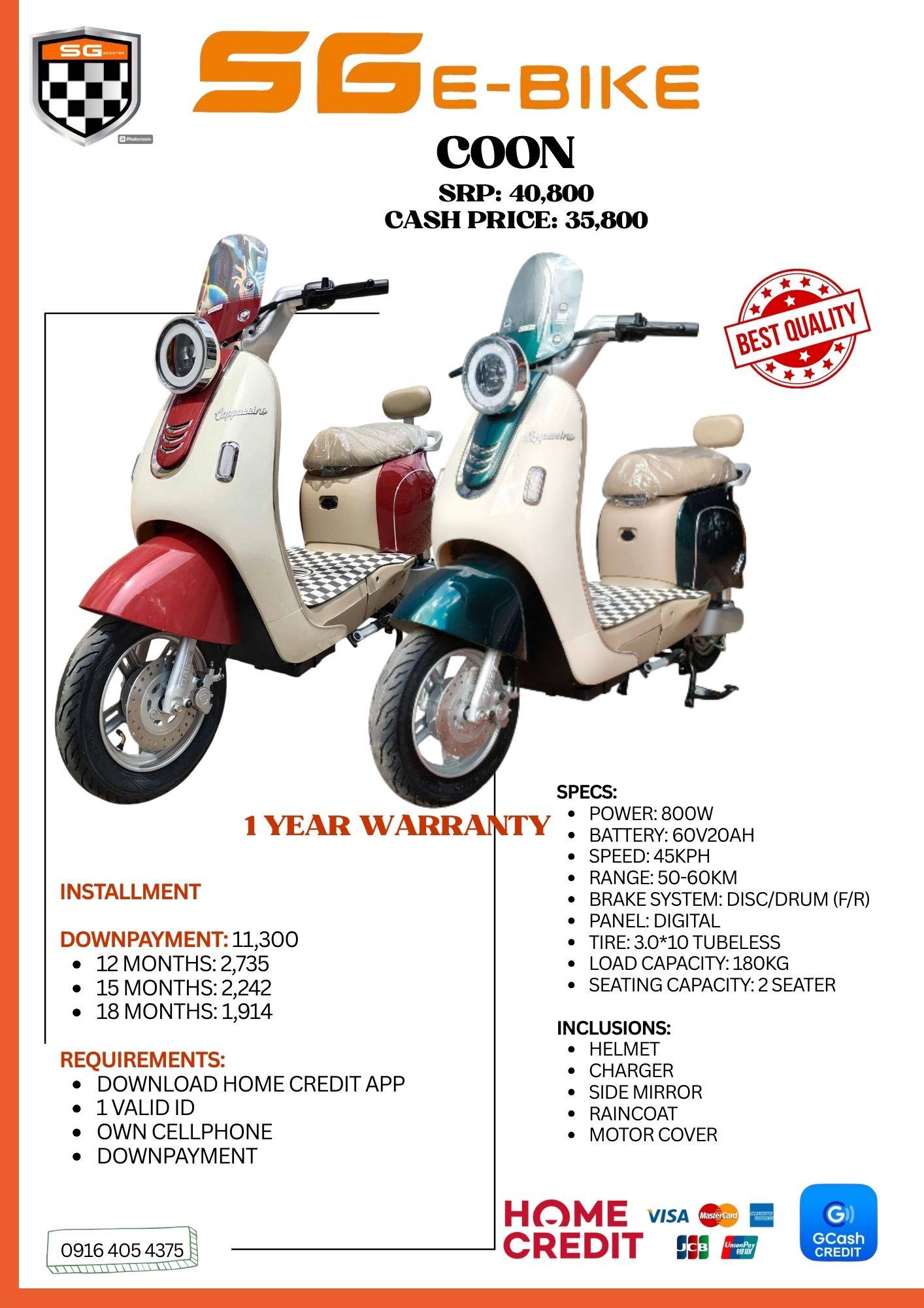 Saige Electric Bike North Caloocan - Camarin Facebook ad: SG ELECTRIC BIKE!