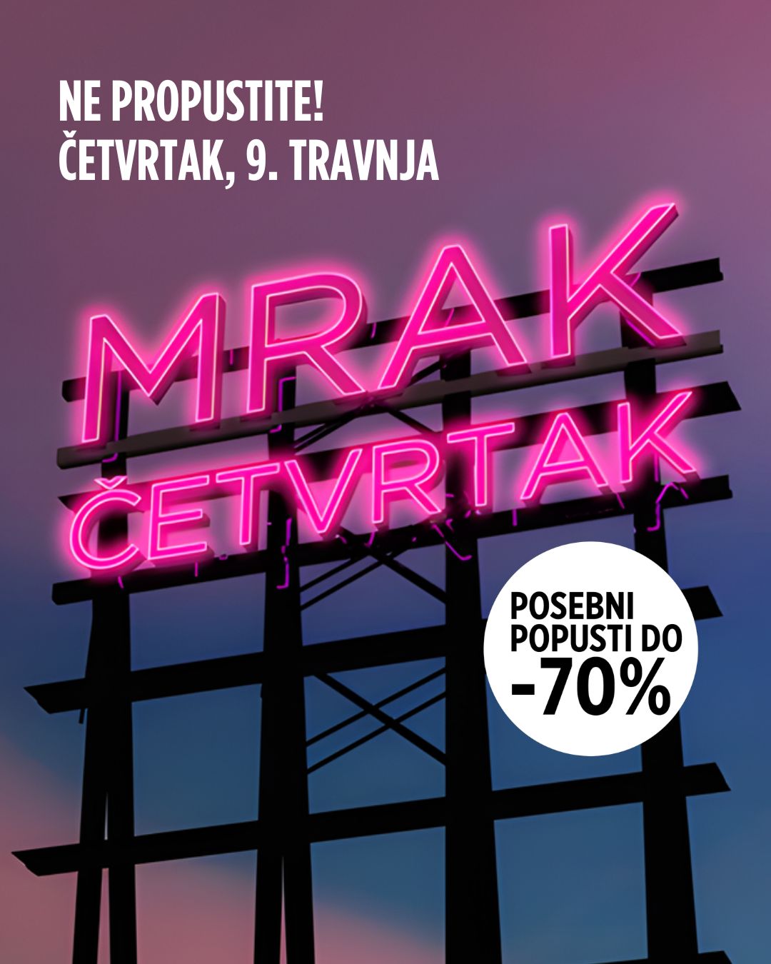Designer Outlet Croatia Facebook ad from May 4, 2026