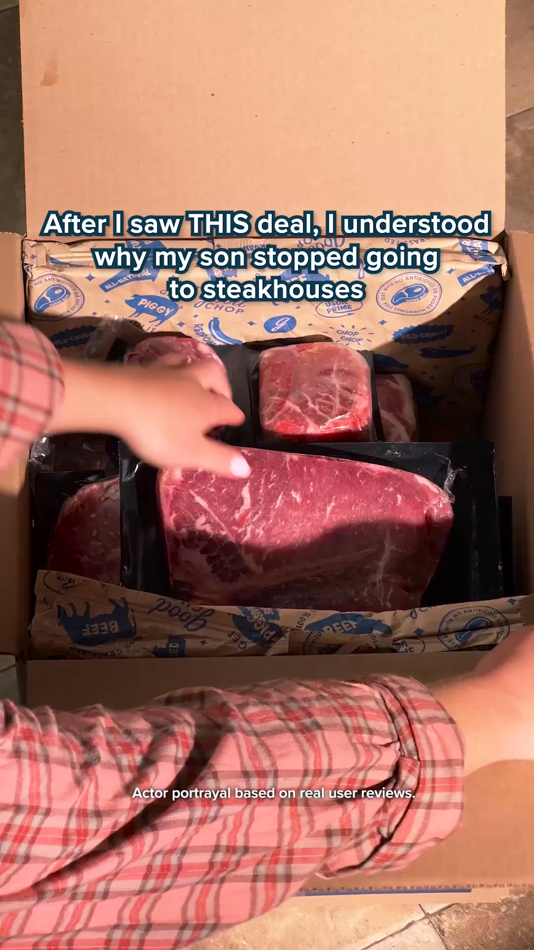 GoodChop Facebook ad: FREE Ground Beef For Life + $100 Off!
