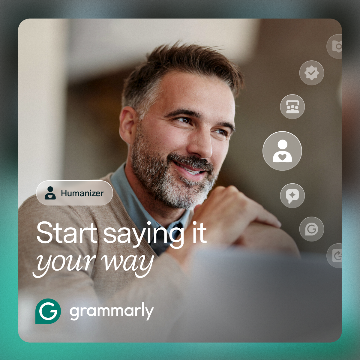 Grammarly Facebook ad