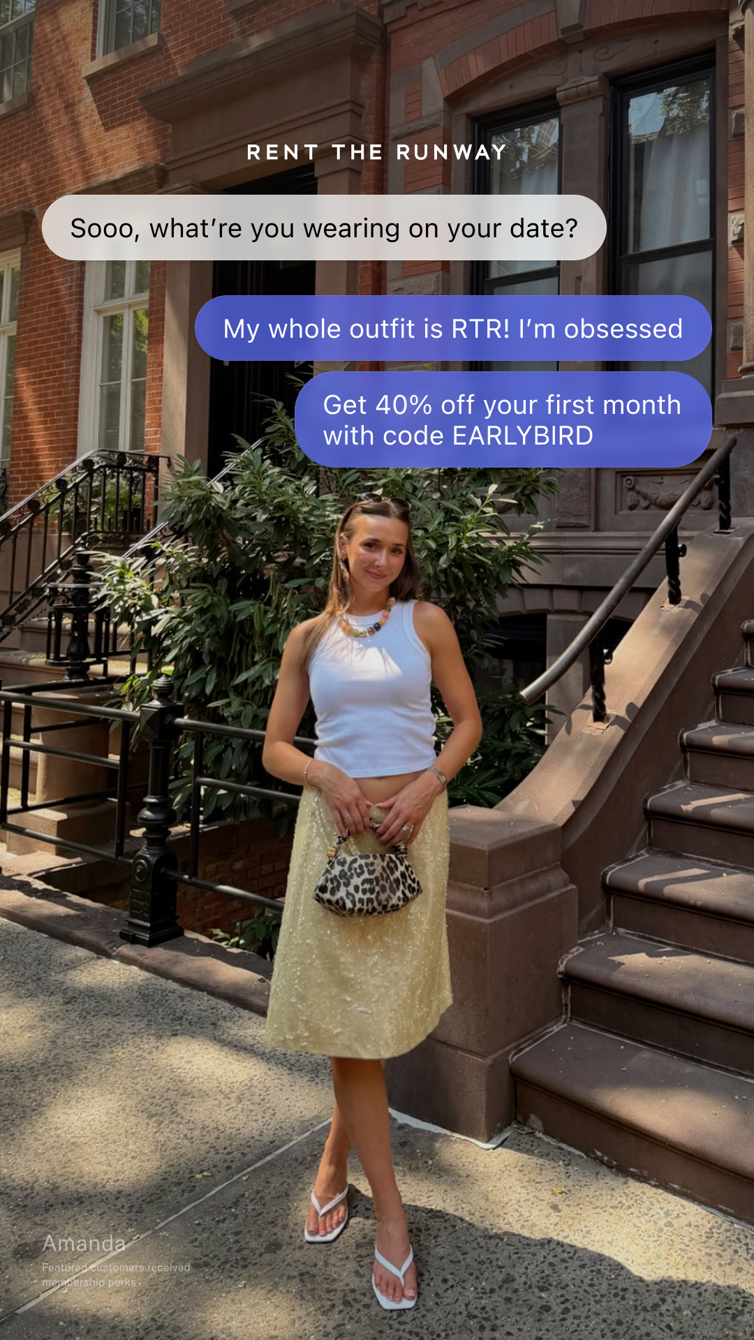 Rent The Runway Facebook ad