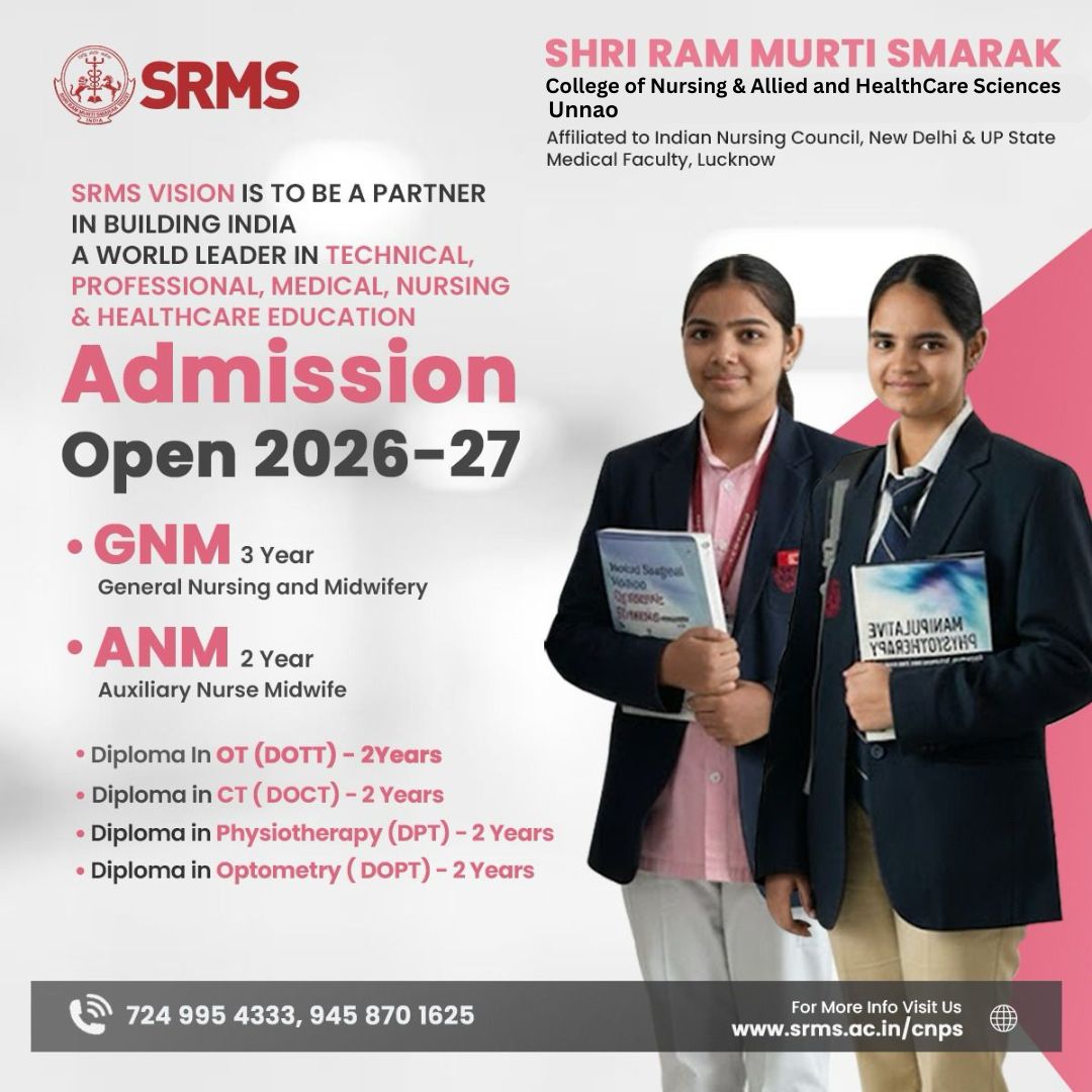 SRMS College of Nursing & Paramedical Sciences, Unnao Facebook ad: Hurry! Limited Seats Available