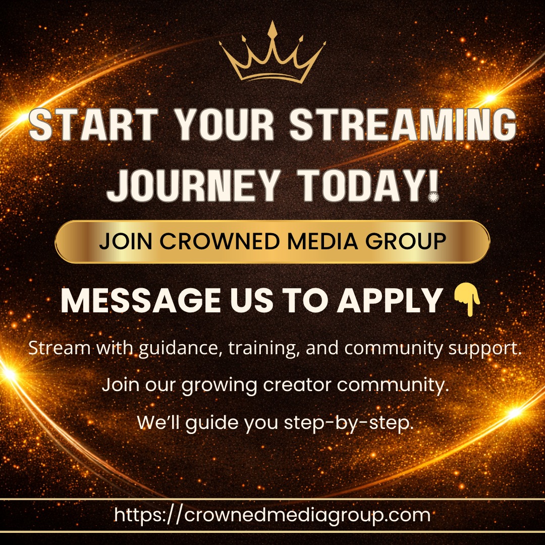 Crowned Media Group Facebook ad: Start Your Live Streaming Journey