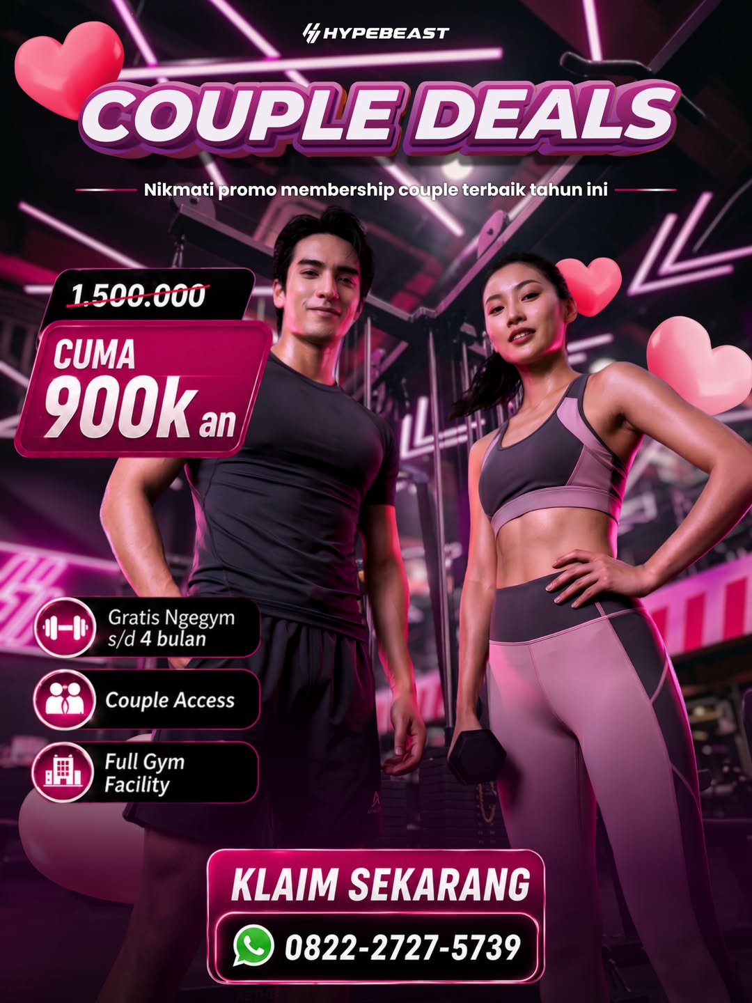 Hypebeast GYM Merr Facebook ad: Chat with us