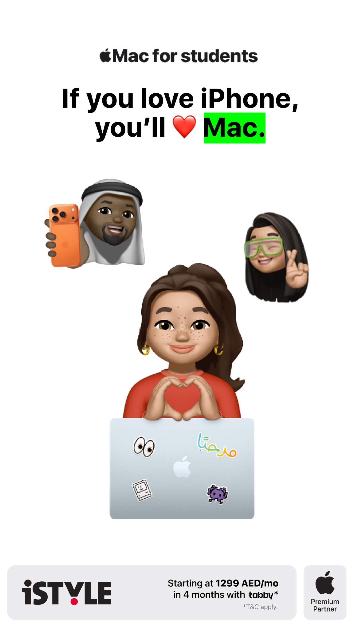 iSTYLE UAE Apple Premium Partner Facebook ad from Aug 5, 2026