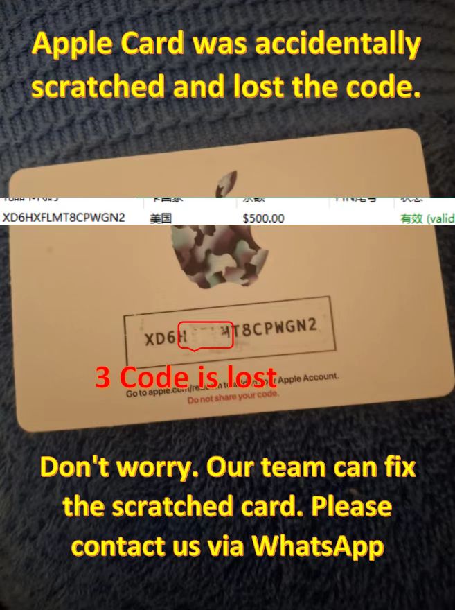 Gift Card Buyer 003 Facebook ad: We fix missing codes for Apple, Razer, Steam…