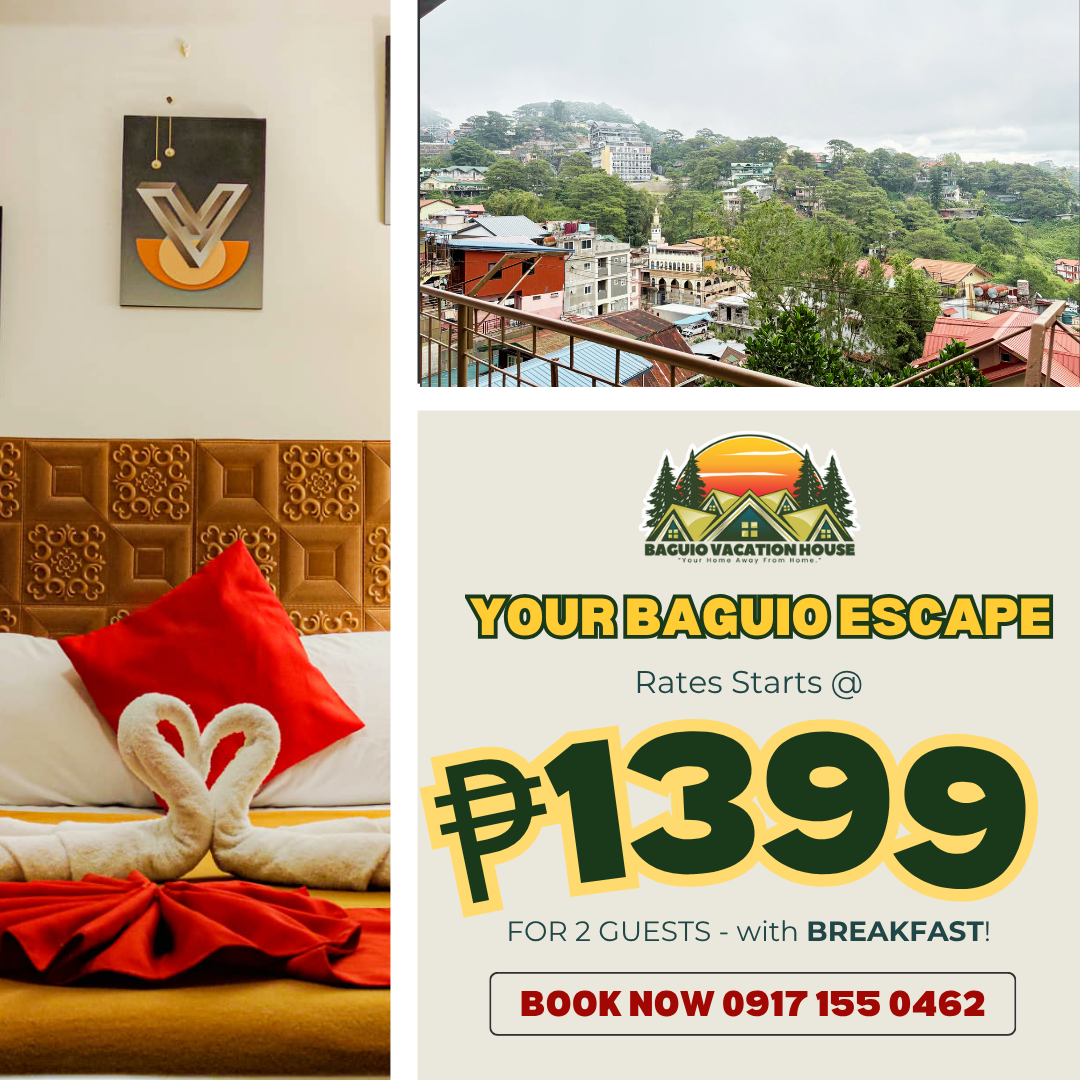 Baguio Vacation House and Travel Tips Facebook ad: Staycation Deal You Can’t Miss!