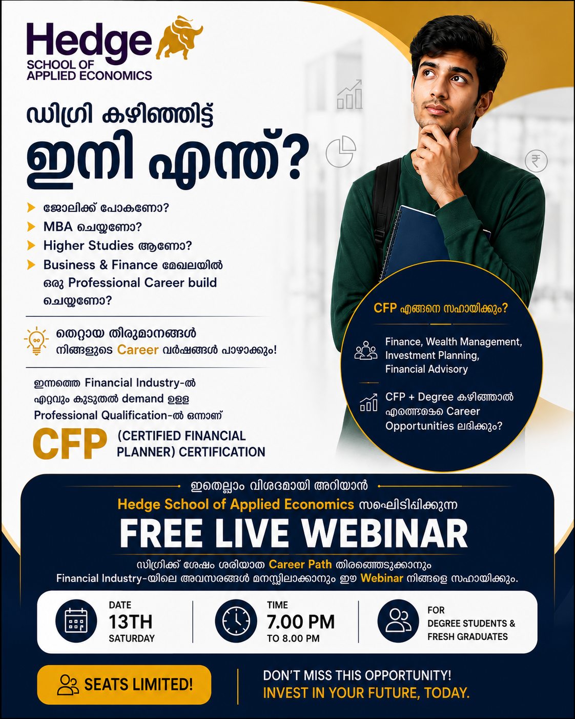 Hedge School of Applied Economics Facebook ad