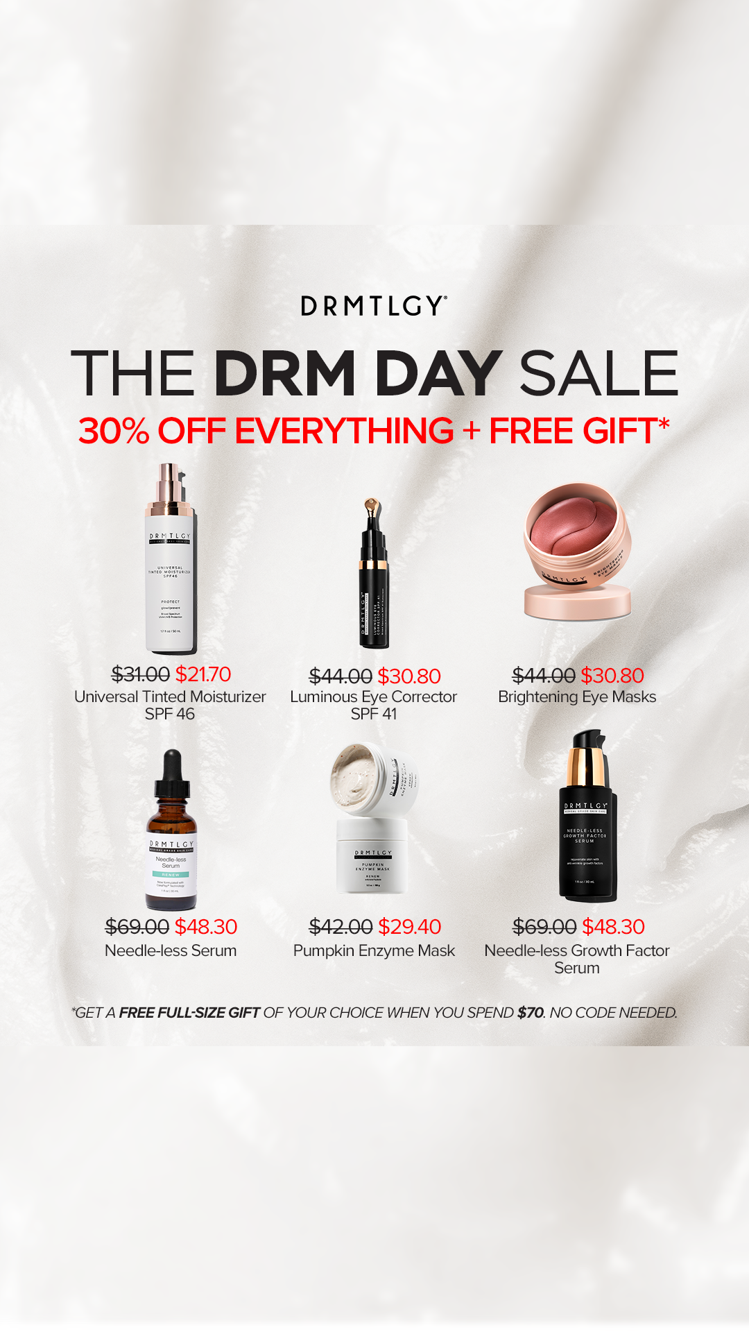 DRMTLGY Facebook ad