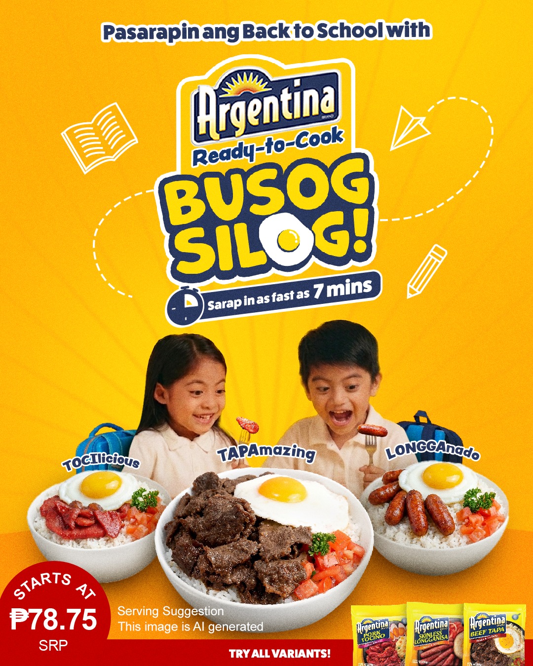Argentina Meats Facebook ad: Back-to-school na? We got you, moms!