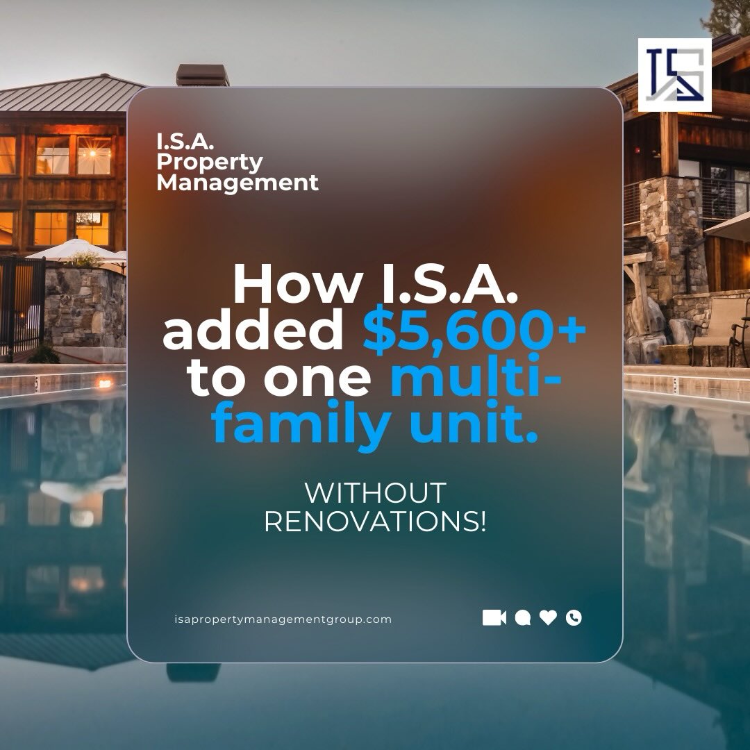 Isa Property Management Group Facebook ad: Most property managers react.