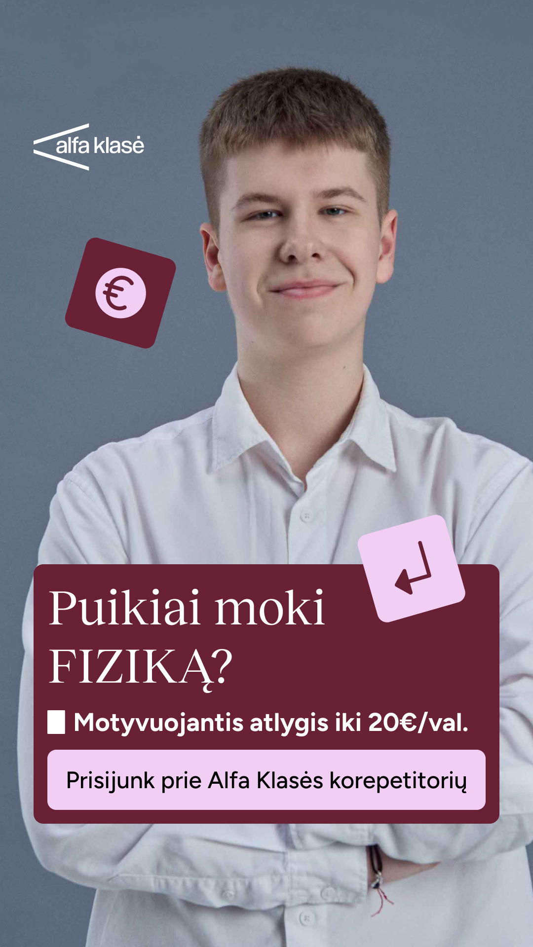 Alfa Klasė Facebook ad