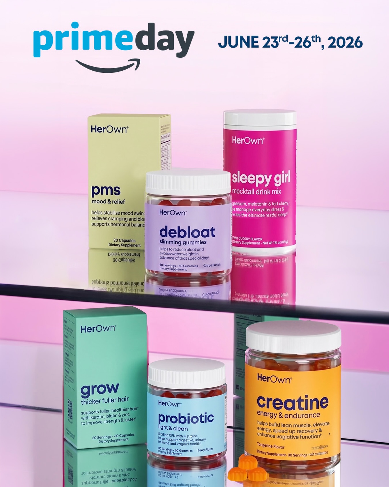 Her Own Nutrition Facebook ad: Grow Gummy