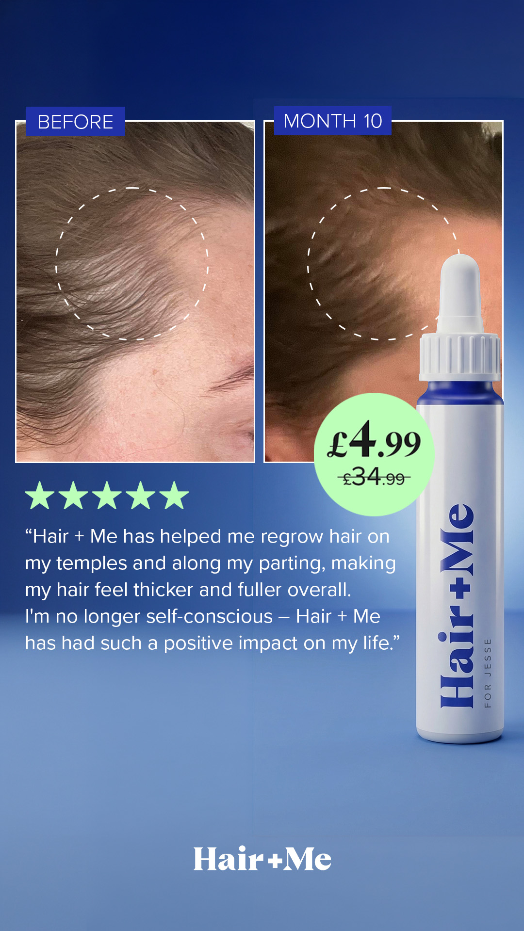 Hair + Me Facebook ad
