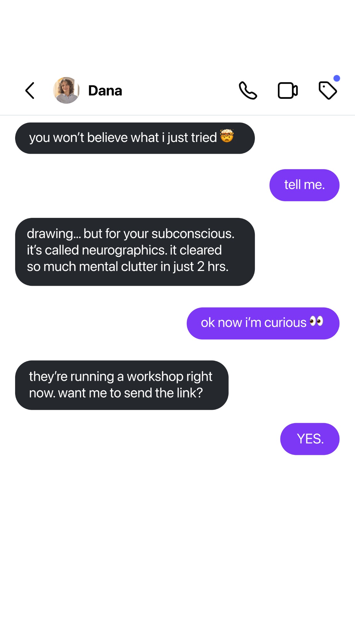 Mindful Line Facebook ad