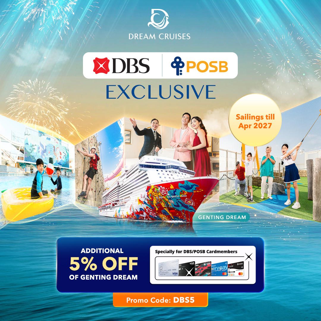 Dream Cruises Facebook ad: DBS Exclusive Savings