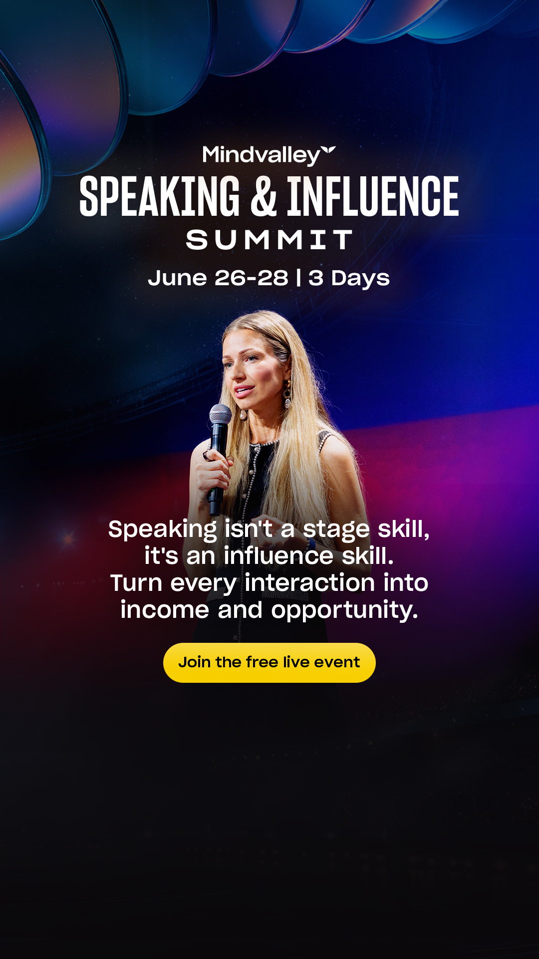 Mindvalley Facebook ad