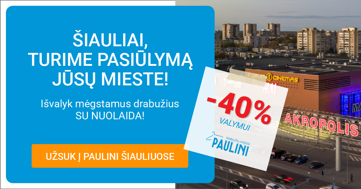 Paulini - drabužių valykla Facebook ad