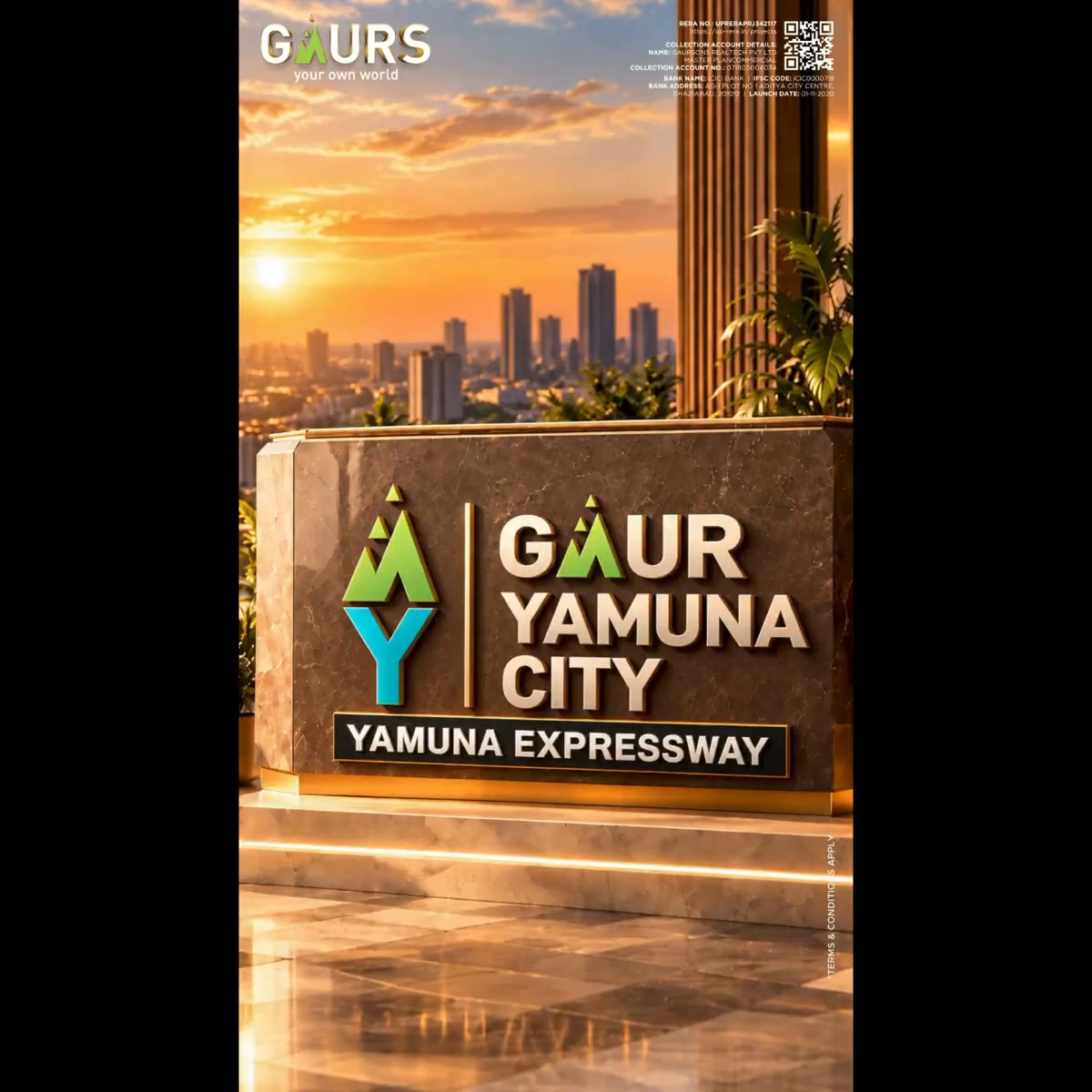 Gaurs Group Facebook ad: Invest Near Noida International Airport