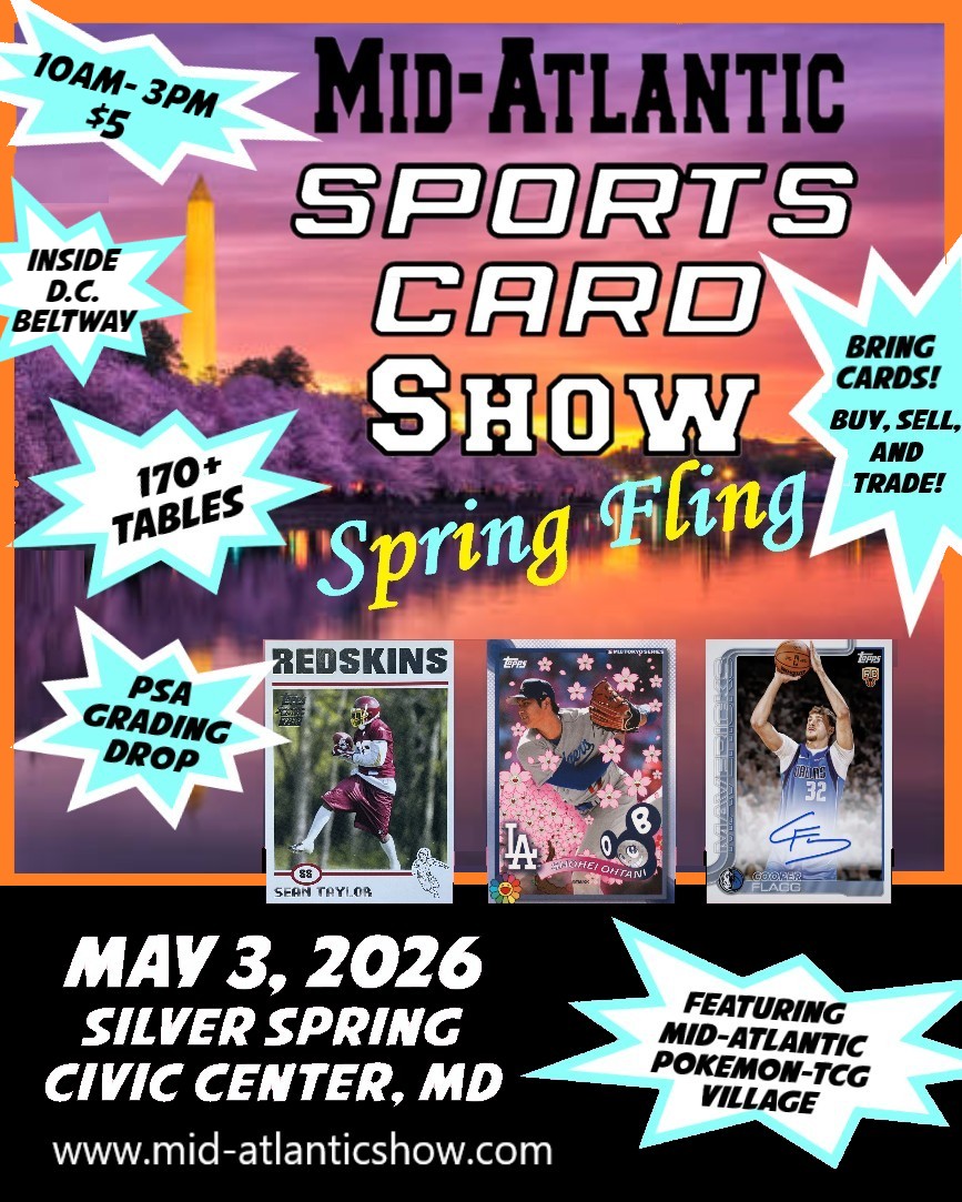 The Mid-Atlantic Sports Collectibles Show Facebook ad