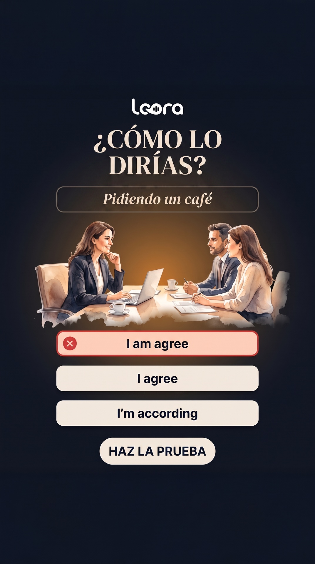 Your AI English Tutor Facebook ad