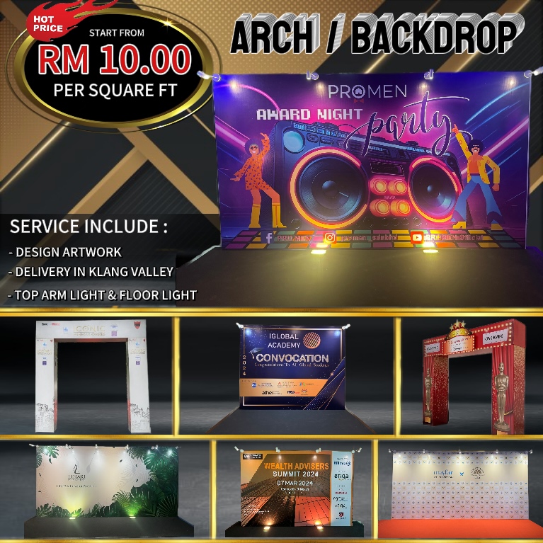 Eco Backdrop Facebook ad: Book your date Now